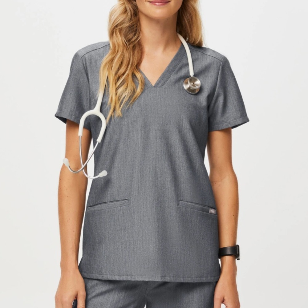 Figs Casma Graphite gray Scrub Top XXL 2XL